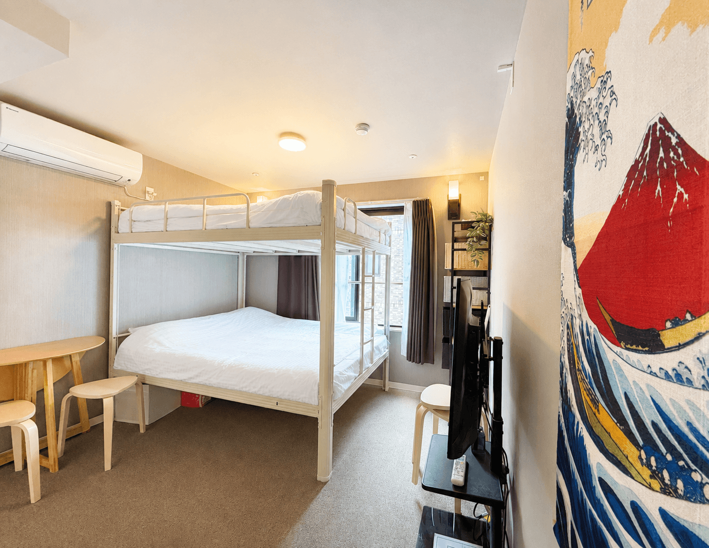 도쿄 4인 숙소 최대 4인 좋은 위치, 깨끗한 레지덴셜 스테이지, AsahiStay -Shinjuku3 침대 1개